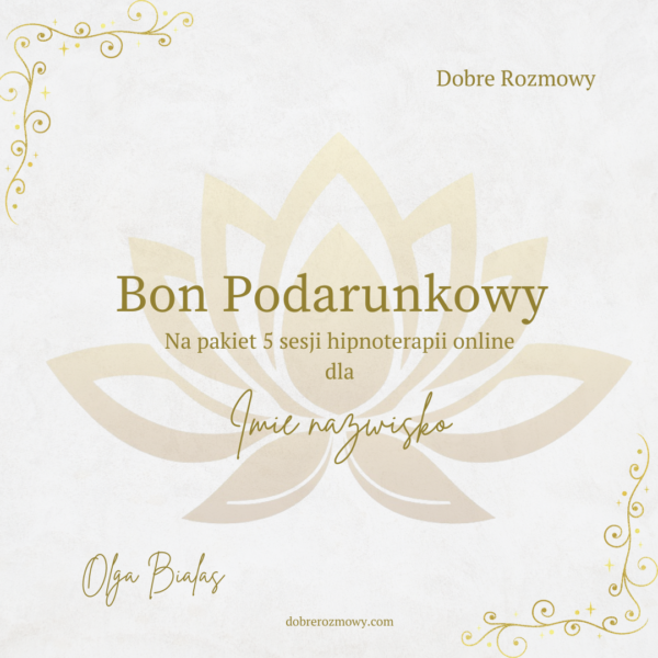 Bon podarunkowy Hipnoterapia